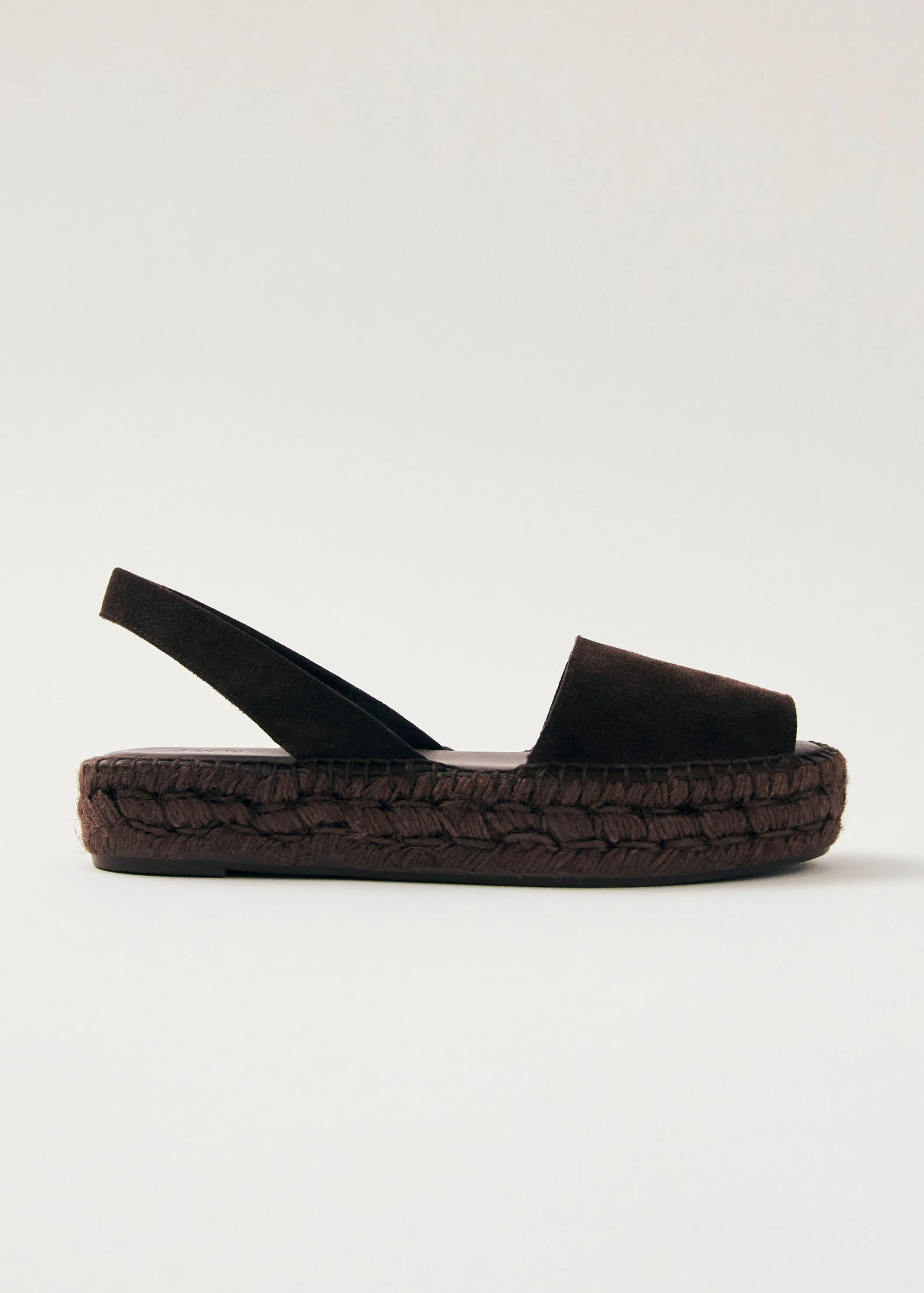 Ibizas Suede Brown Leather Espadrilles