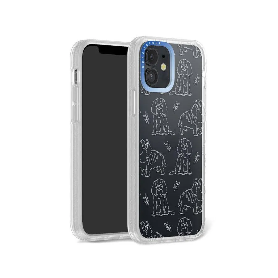 iPhone 12 Cocker Spaniel Minimal Line Phone Case