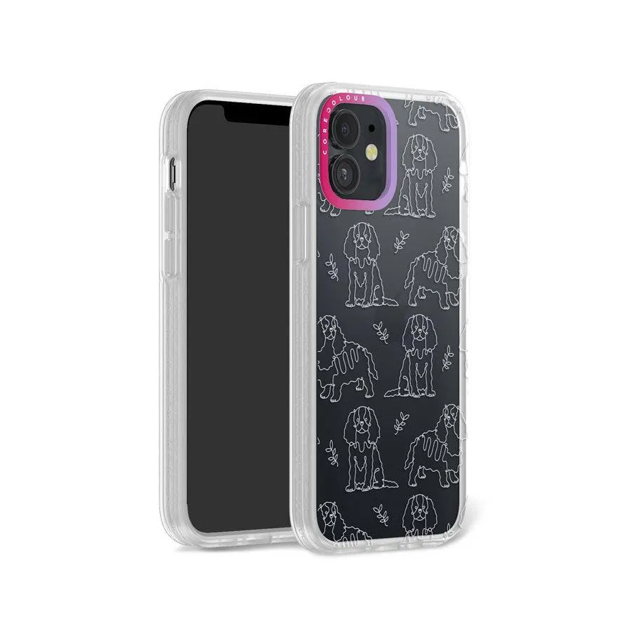 iPhone 12 Cocker Spaniel Minimal Line Phone Case