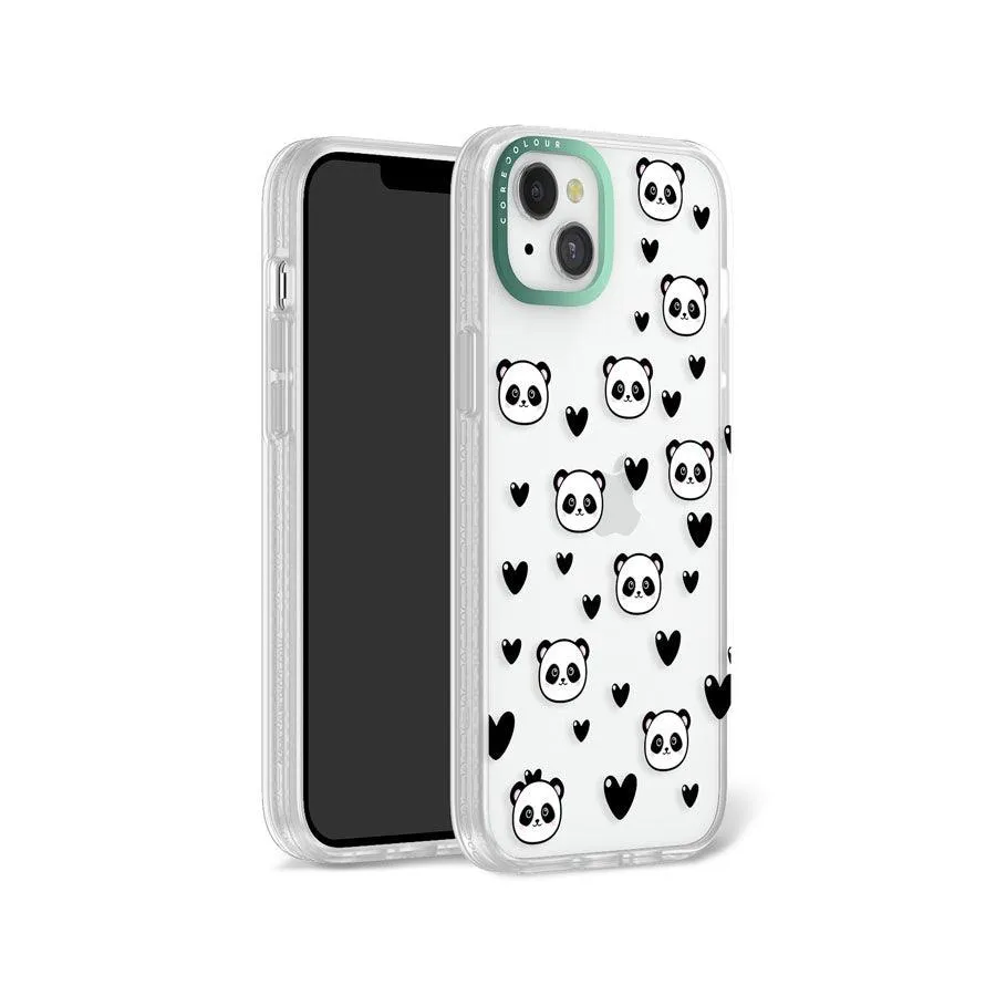 iPhone 12 Panda Heart Phone Case MagSafe Compatible