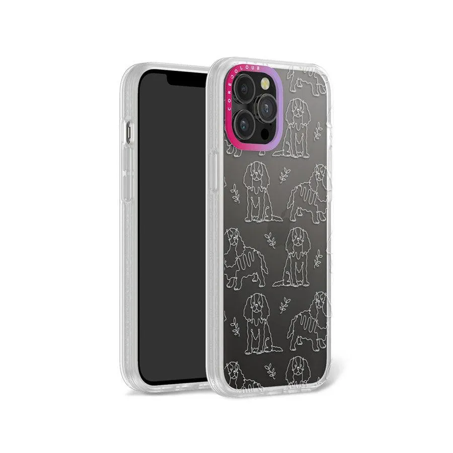 iPhone 12 Pro Max Cocker Spaniel Minimal Line Phone Case