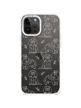 iPhone 12 Pro Max Cocker Spaniel Minimal Line Phone Case