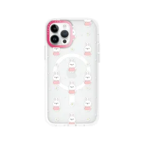 iPhone 12 Pro Rabbit in Pink Phone Case MagSafe Compatible