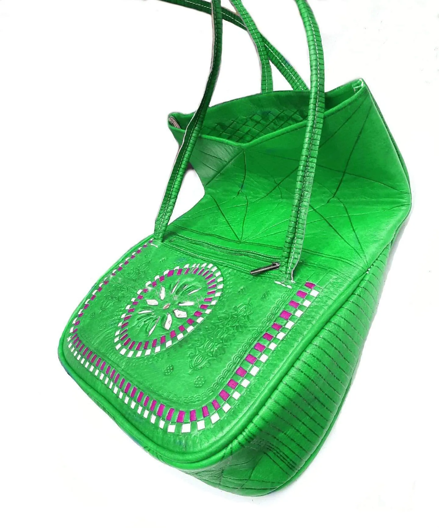 Jeblia Leather Tote Bag - Green