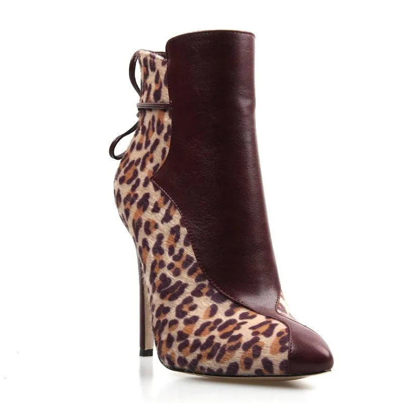 LADY LEOPOARD ANKLE BOOTIES