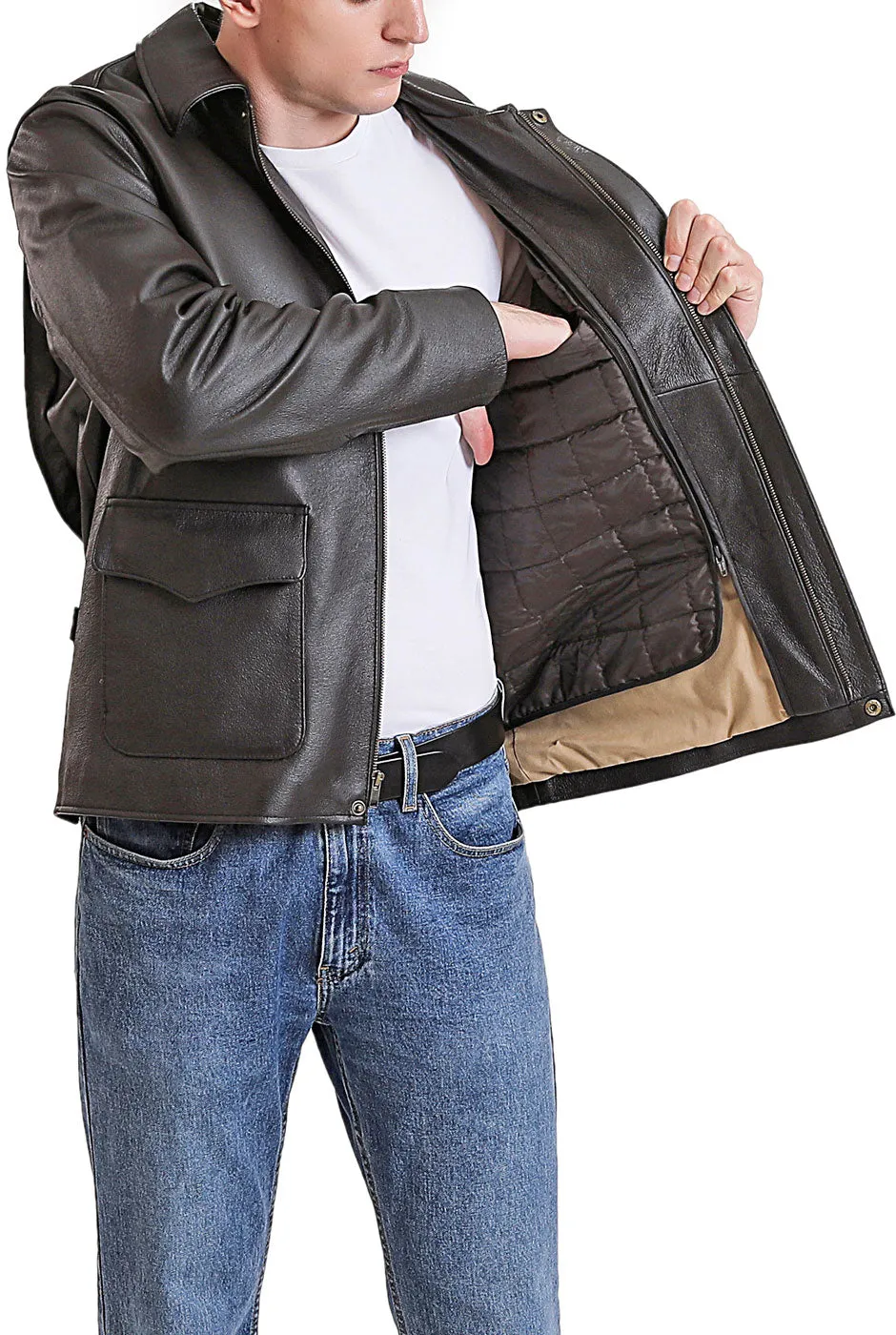 Landing Leathers Men Raider Indy-Style Leather Legend Jacket