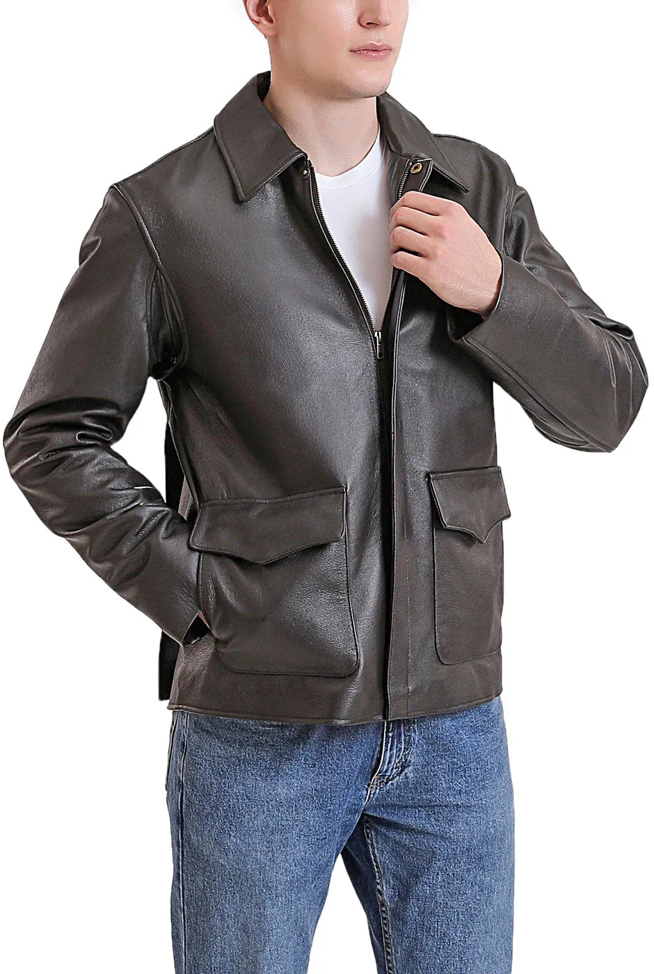 Landing Leathers Men Raider Indy-Style Leather Legend Jacket