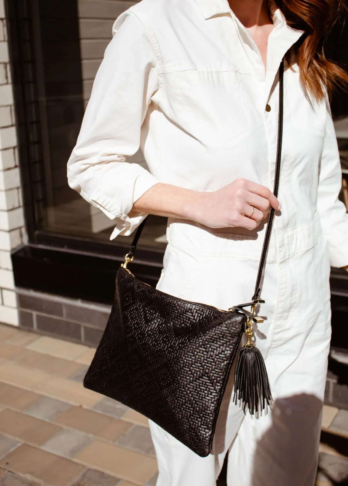 MADISON CROSSBODY | WOVEN ARGYLE