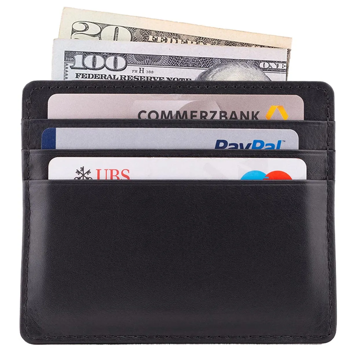 Minimalist Ultra Slim Leather Card Wallet