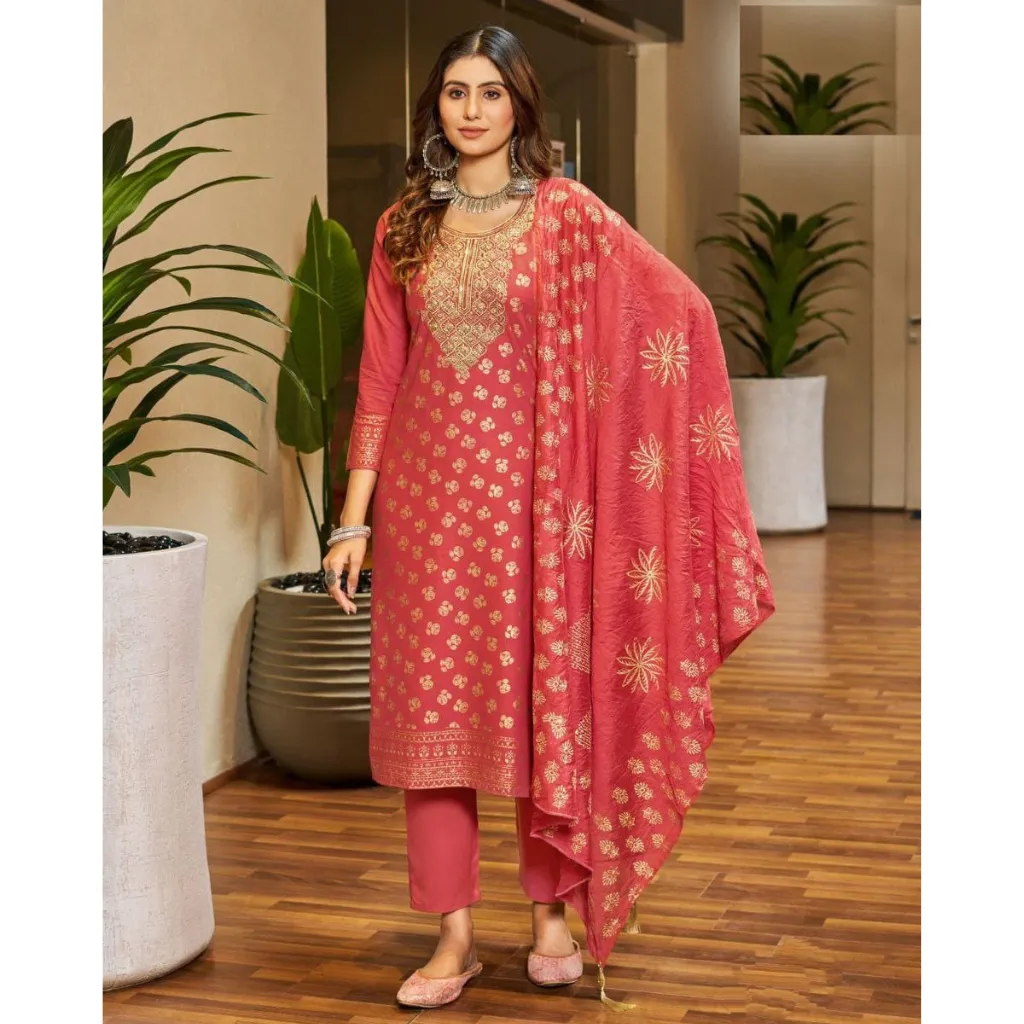 Party wear Women Kurta Pant with Dupatta Suit