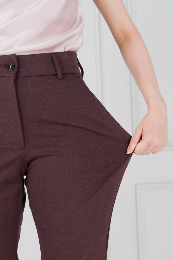 Plum Wine Power-Stretch Pants