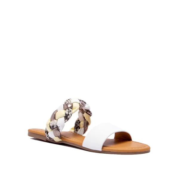 Qupid Archer 2 Banded Slide Sandal