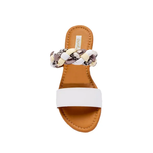 Qupid Archer 2 Banded Slide Sandal