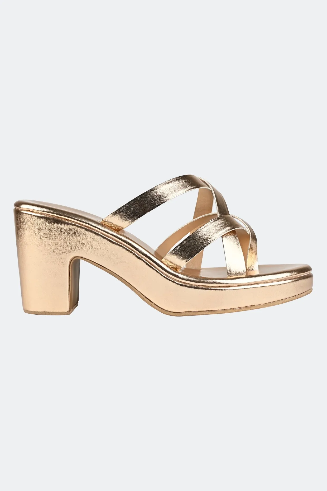 Salvadore Platforms in Gold For Women