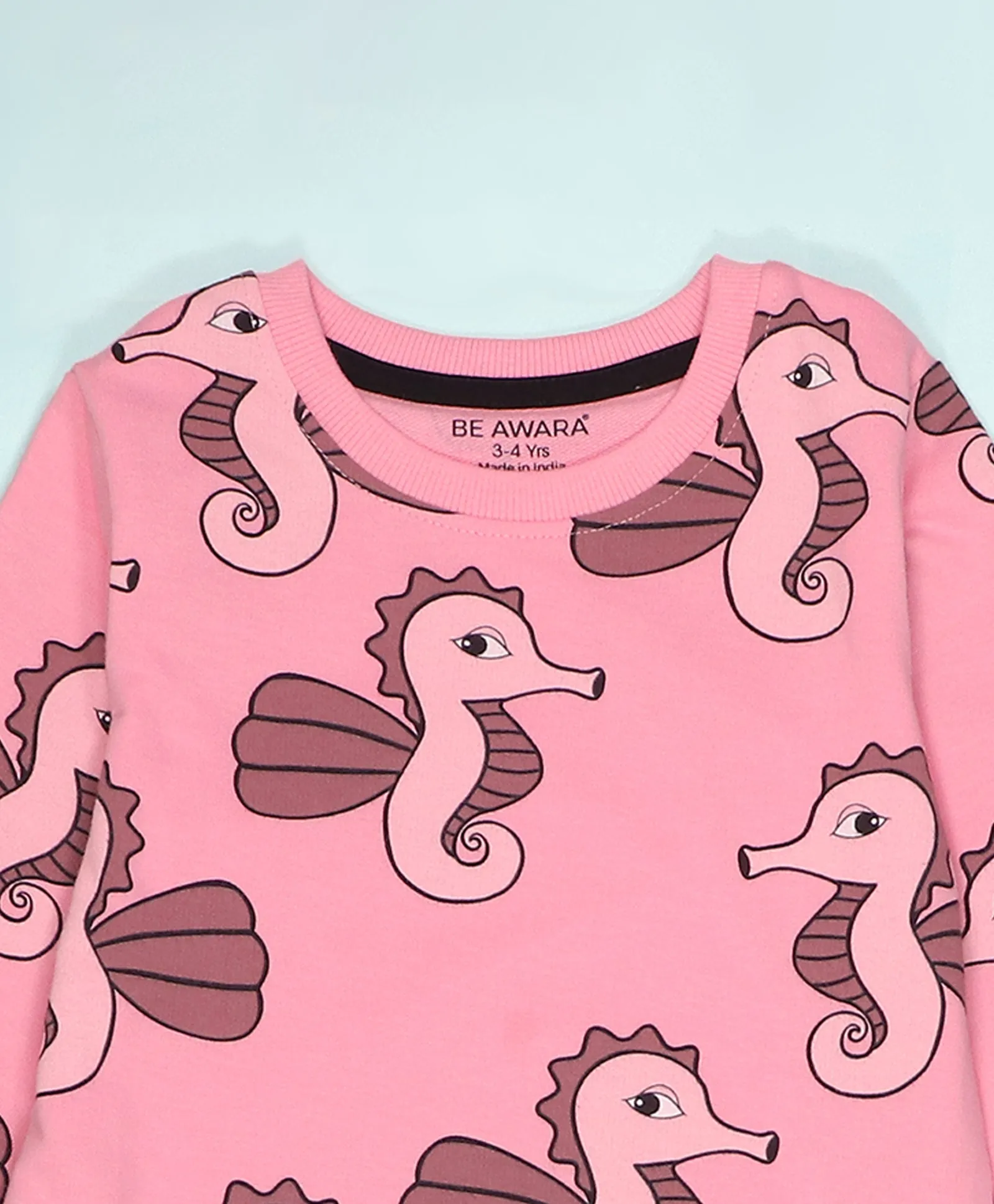 Sea Horse Pattern Kids Sweatshirt & Joggers Set