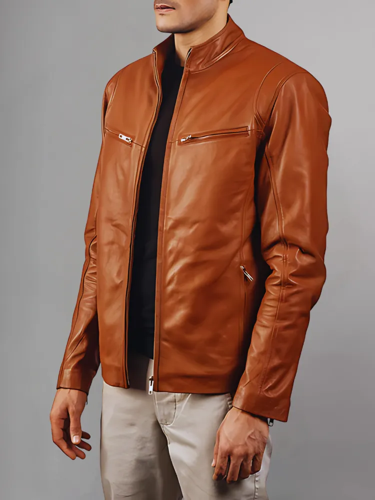 STRIVEN MENS LEATHER JACKET