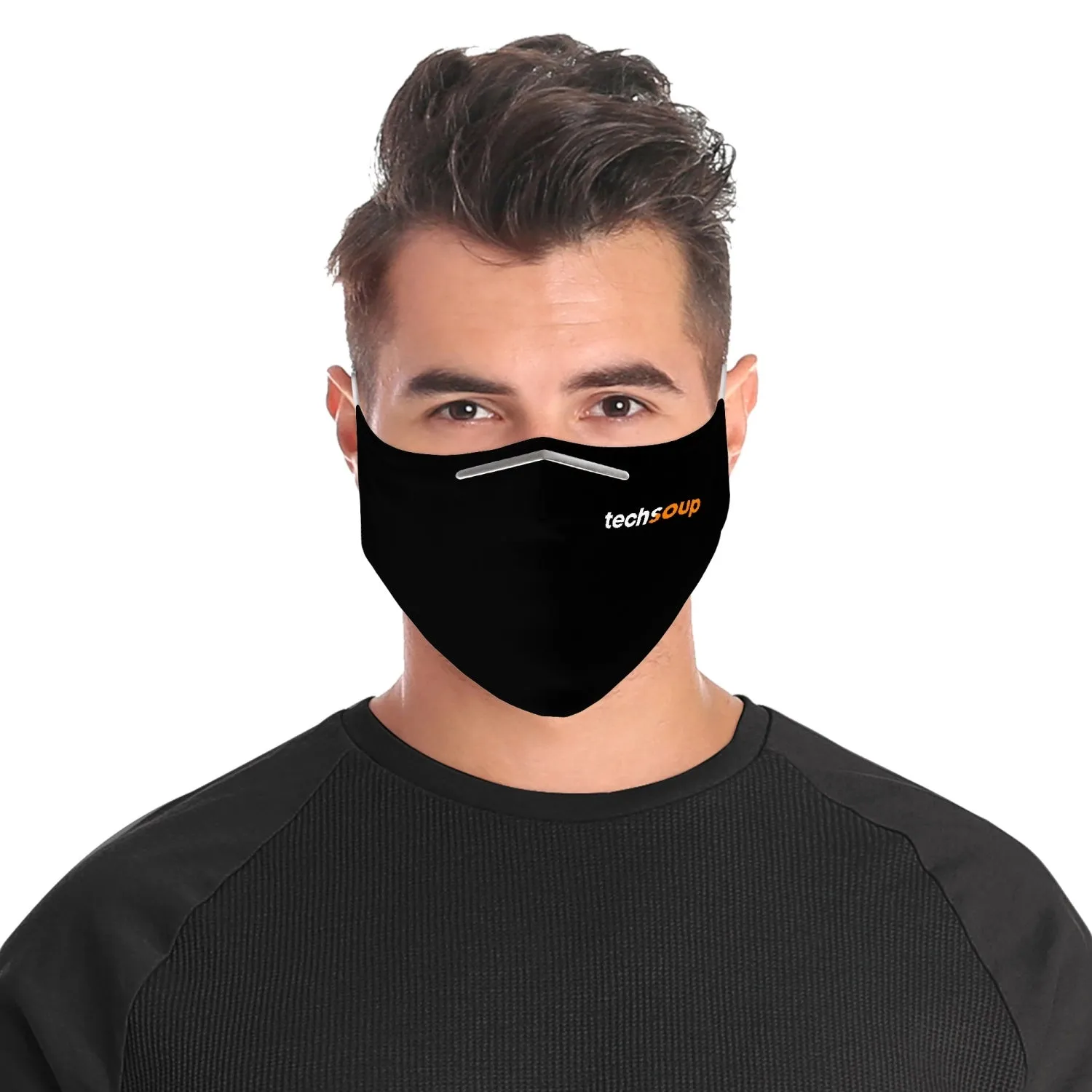 TechSoup Black Cloth Face Mask (with extra filters FREE SHIPPING)