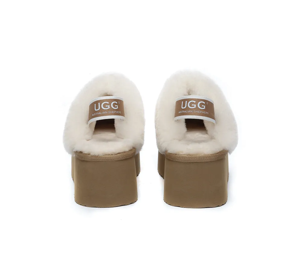 UGG Slippers Women Slingback Platform Slippers Muffin Plus