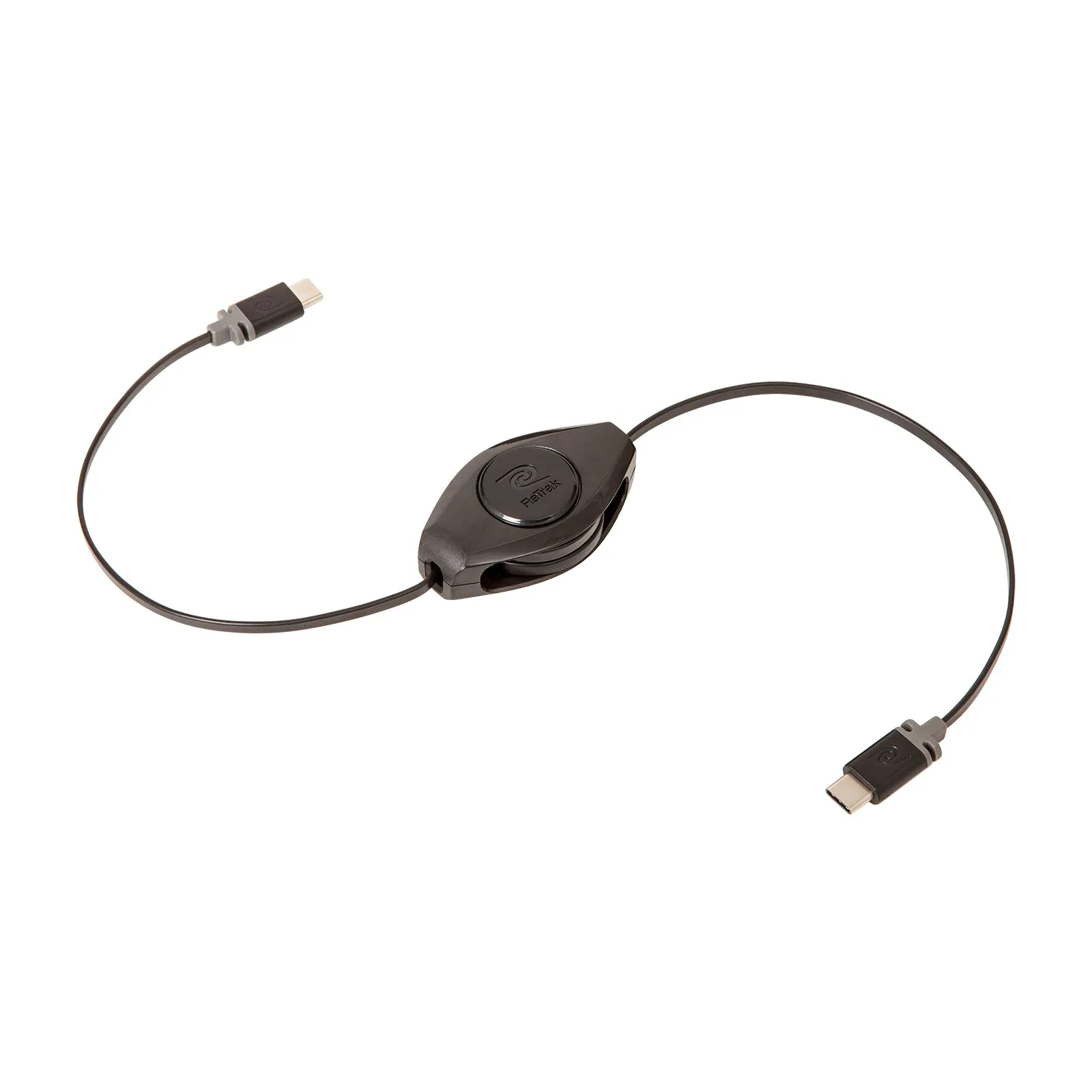 USB-C to USB-C | Premier Retractable Cord | Black