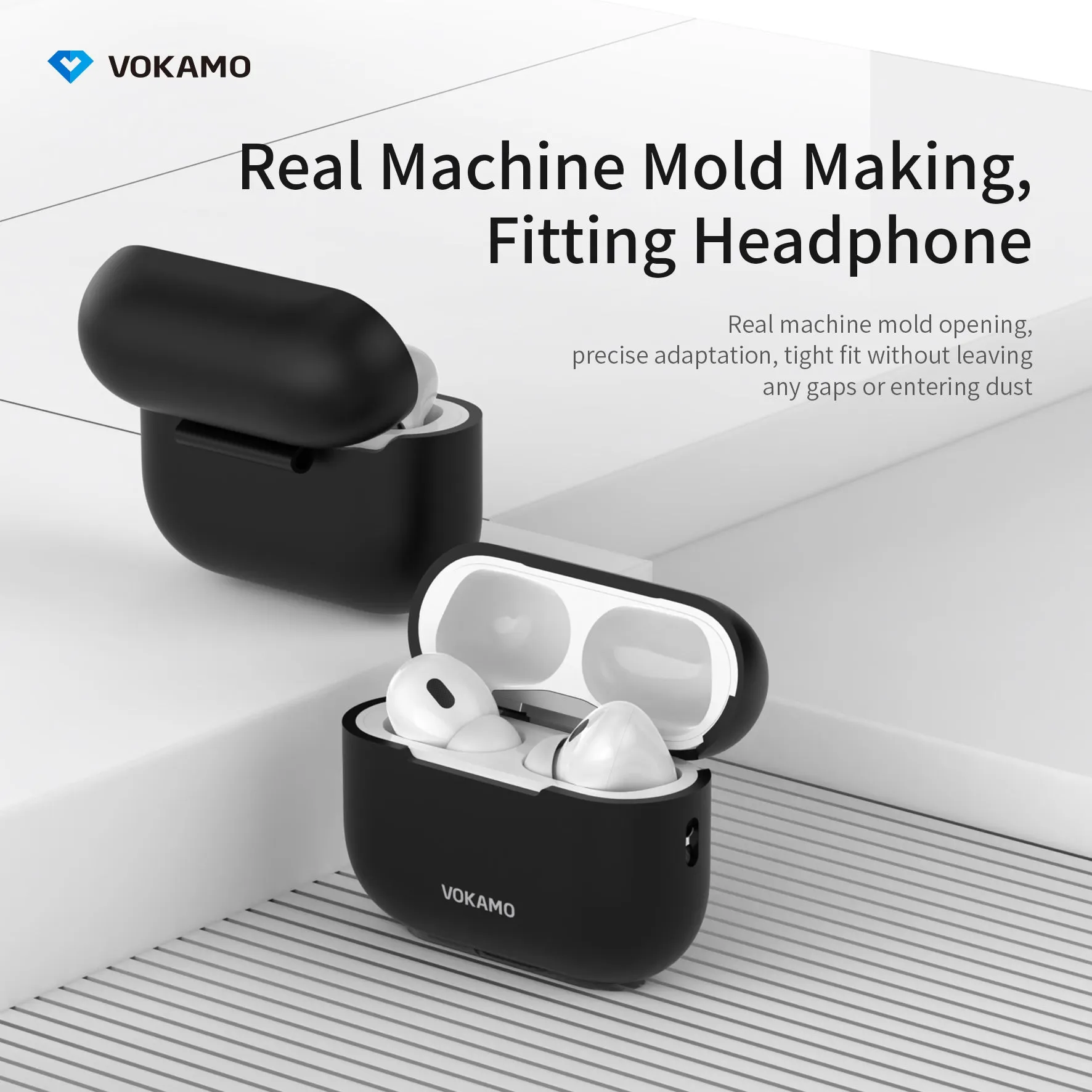 VOKAMO Airpods Pro 2 Case, Soft Silicone Skin Cover Protective Cases with  Lanyard Compatible for AirPod Pro 2nd Generation