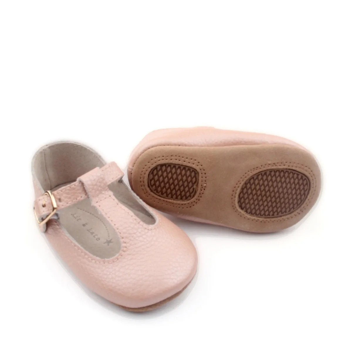 z Baby Toddler Shoes  Paris T-Bar Pearl Blush