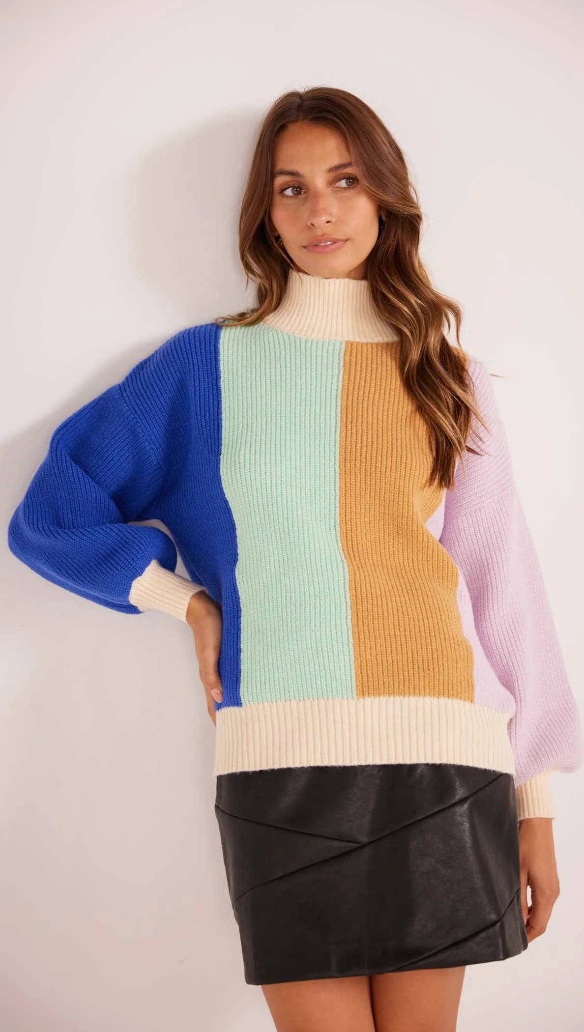 Zia Colour Block Knit Jumper