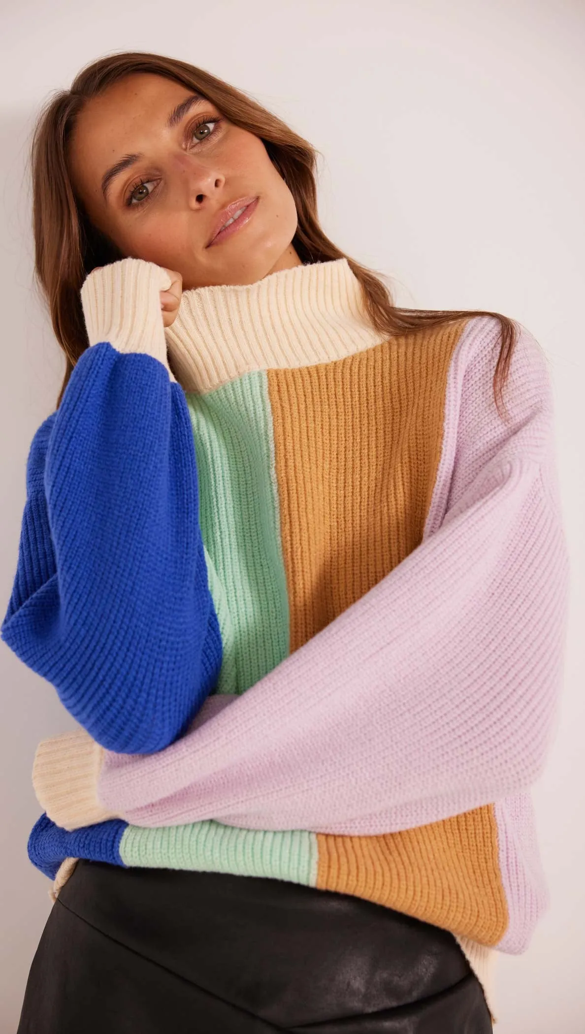 Zia Colour Block Knit Jumper