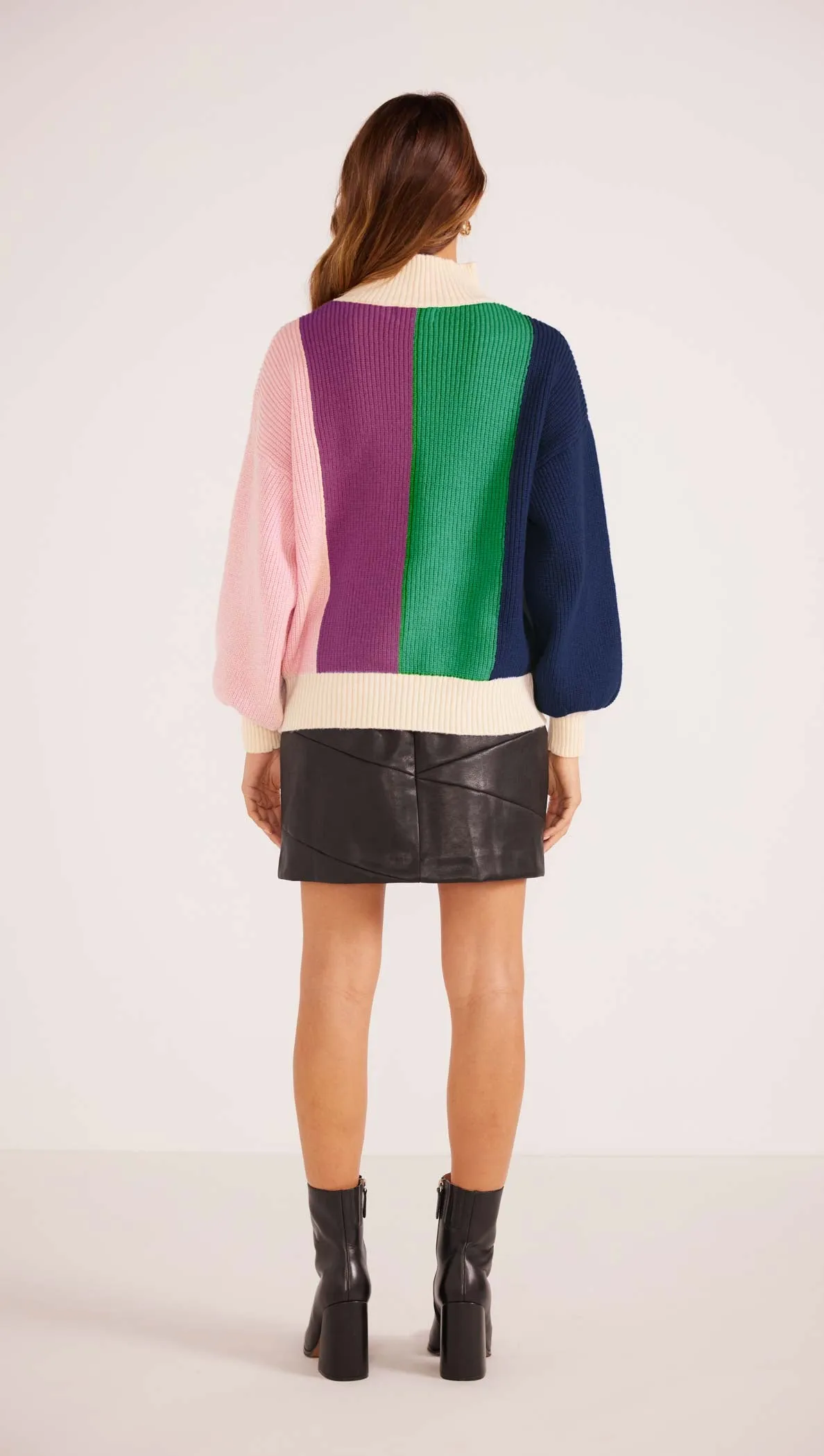 Zia Colour Block Knit Jumper