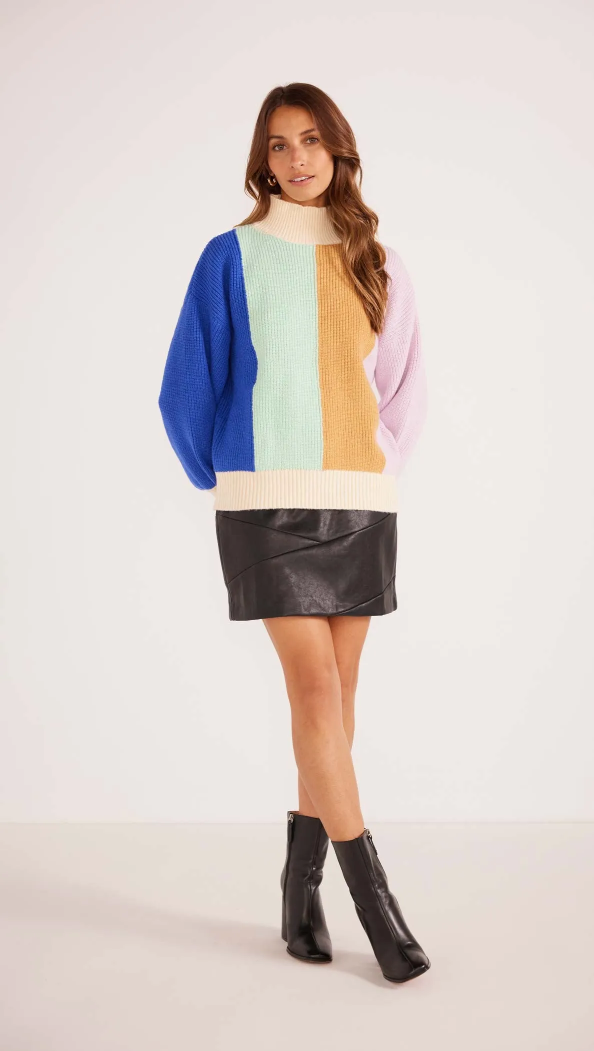 Zia Colour Block Knit Jumper