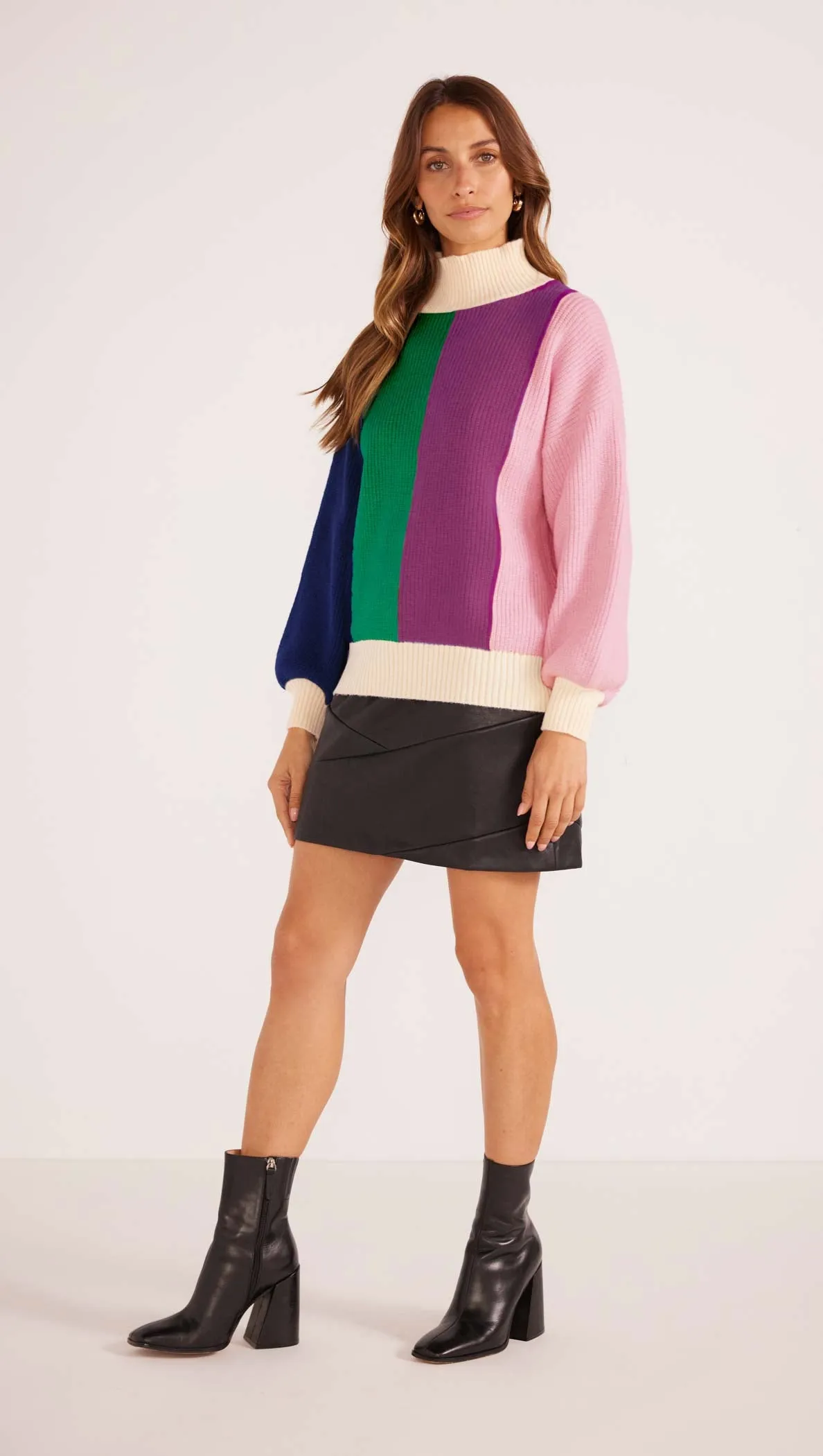 Zia Colour Block Knit Jumper